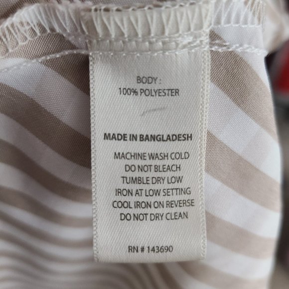 Larry Levine Brown Gingham Stripe Belted Button Up Dress Size XL - Picture 13 of 14